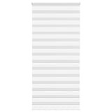 Vidaxl zebra rolgordijn 115x230 cm stofbreedte 110,9cm polyester wit