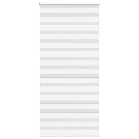 Vidaxl zebra rolgordijn 115x230 cm stofbreedte 110,9cm polyester wit