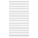 Vidaxl zebra rolgordijn 120x230 cm stofbreedte 115,9cm polyester wit