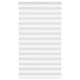 Vidaxl zebra rolgordijn 125x230 cm stofbreedte 120,9cm polyester wit
