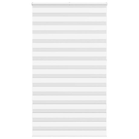 Vidaxl zebra rolgordijn 125x230 cm stofbreedte 120,9cm polyester wit