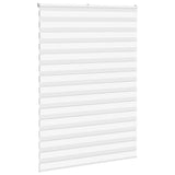 Vidaxl zebra rolgordijn 155x230 cm stofbreedte 150,9cm polyester wit