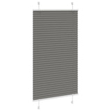 Vidaxl plissé rolgordijn 75x100 cm stofbreedte 74,4 cm antraciet