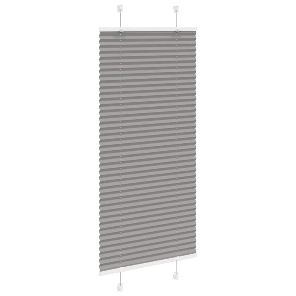 Vidaxl plissé rolgordijn 65x150 cm stofbreedte 64,4 cm antraciet