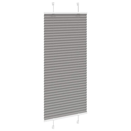 Vidaxl plissé rolgordijn 65x150 cm stofbreedte 64,4 cm antraciet