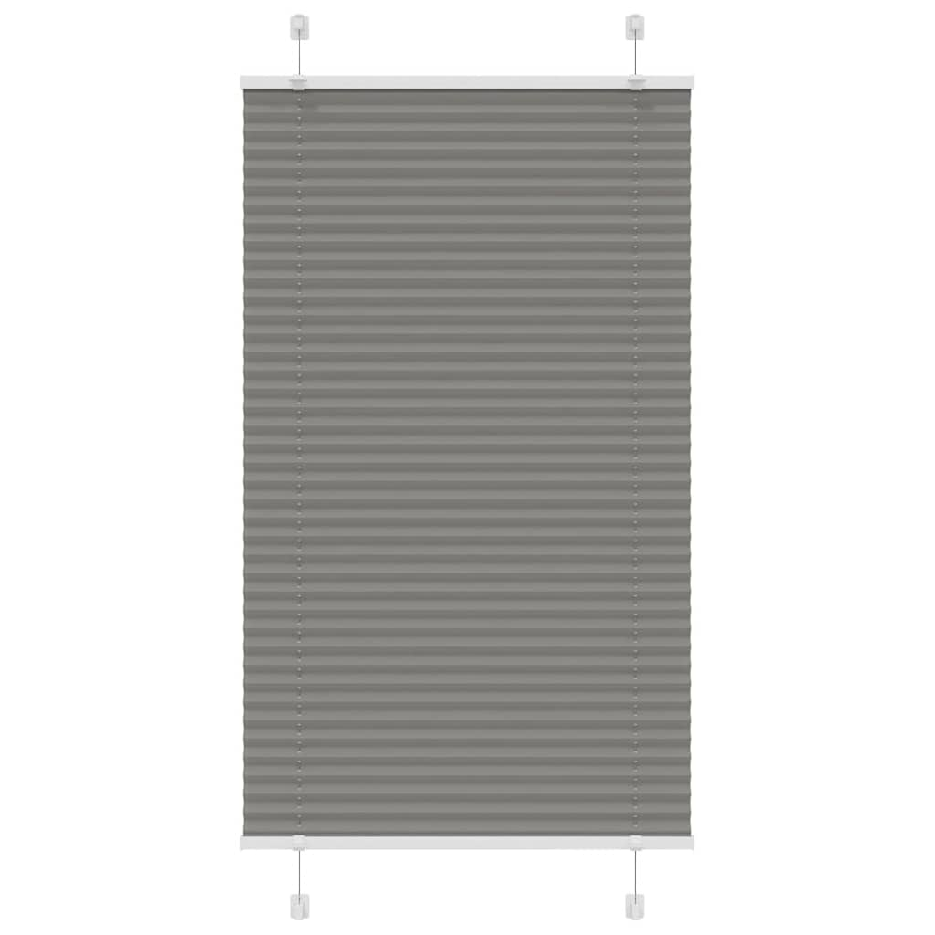 Vidaxl plissé rolgordijn 75x150 cm stofbreedte 74,4 cm antraciet