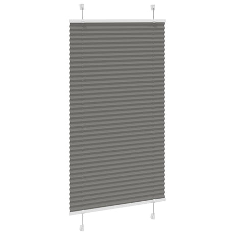 Vidaxl plissé rolgordijn 75x150 cm stofbreedte 74,4 cm antraciet