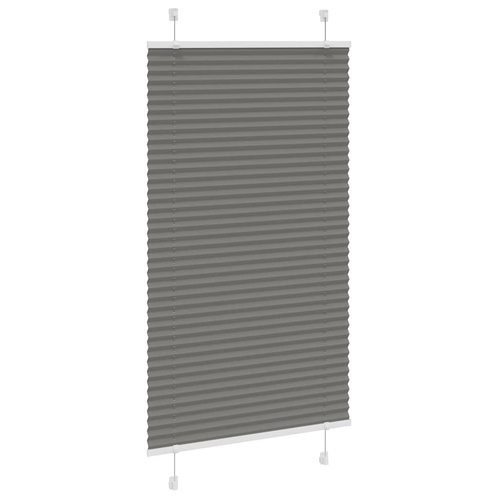 Vidaxl plissé rolgordijn 80x150 cm stofbreedte 79,4 cm antraciet