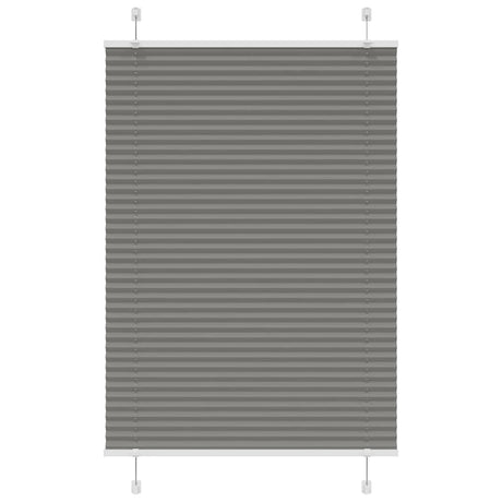 Vidaxl plissé rolgordijn 100x150 cm stofbreedte 99,4 cm antraciet