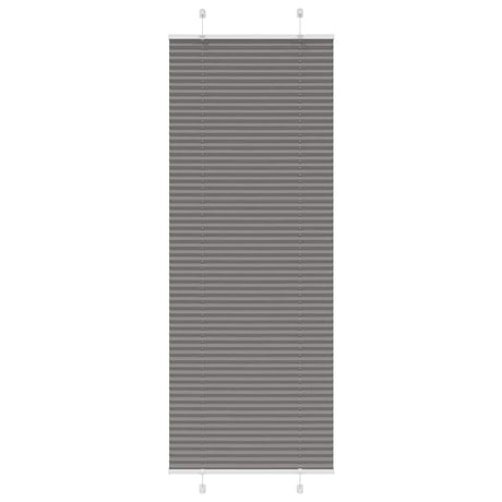 Vidaxl plissé rolgordijn 75x200 cm stofbreedte 74,4 cm antraciet