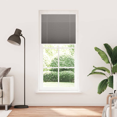 Vidaxl plissé rolgordijn 90x200 cm stofbreedte 89,4 cm antraciet