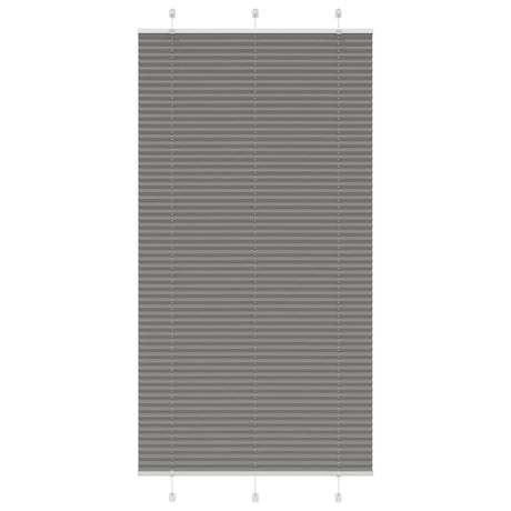 Vidaxl plissé rolgordijn 105x200 cm stofbreedte 104,4 cm antraciet
