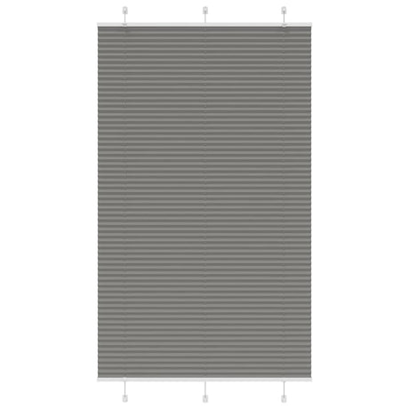Vidaxl plissé rolgordijn 115x200 cm stofbreedte 114,4 cm antraciet