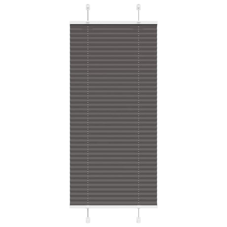 Vidaxl plissé rolgordijn 60x100 cm stofbreedte 59,4 cm polyester zwart
