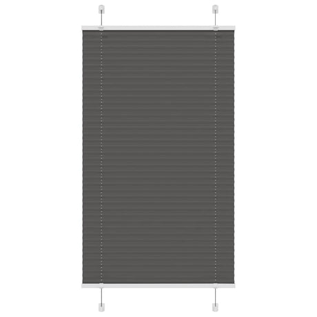 Vidaxl plissé rolgordijn 70x100 cm stofbreedte 69,4 cm polyester zwart