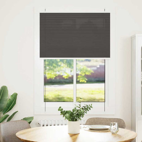 Vidaxl plissé rolgordijn 95x100 cm stofbreedte 94,4 cm polyester zwart