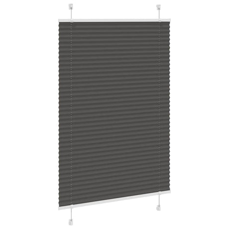 Vidaxl plissé rolgordijn 95x100 cm stofbreedte 94,4 cm polyester zwart