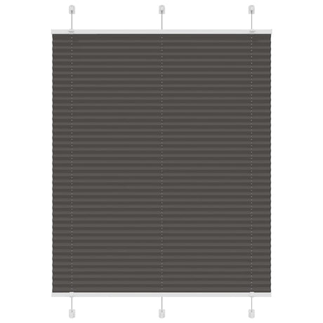 Vidaxl plissé rolgordijn 105x100cm stofbreedte 104,4cm polyester zwart