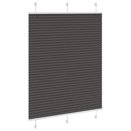 Vidaxl plissé rolgordijn 110x100cm stofbreedte 109,4cm polyester zwart