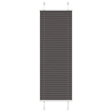 Vidaxl plissé rolgordijn 45x150 cm stofbreedte 44,4 cm polyester zwart