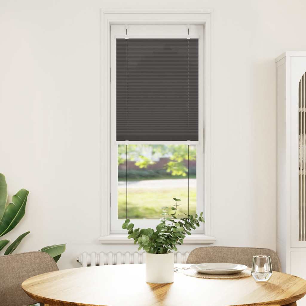 Vidaxl plissé rolgordijn 50x150 cm stofbreedte 49,4 cm polyester zwart
