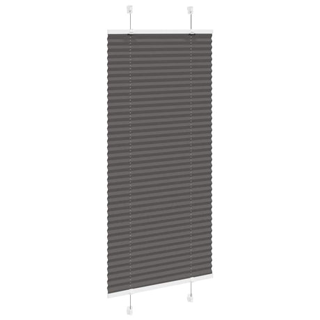 Vidaxl plissé rolgordijn 65x150 cm stofbreedte 64,4 cm polyester zwart