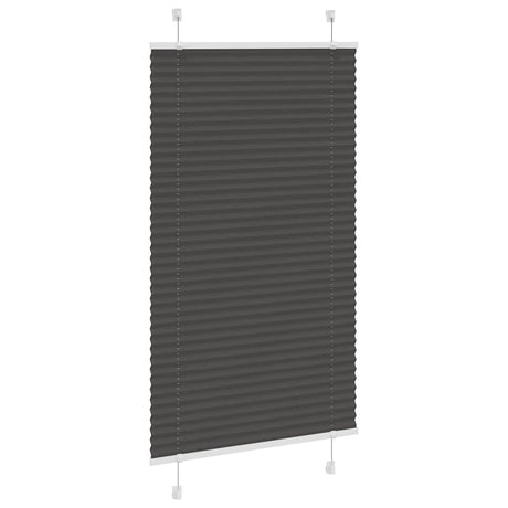 Vidaxl plissé rolgordijn 70x150 cm stofbreedte 69,4 cm polyester zwart