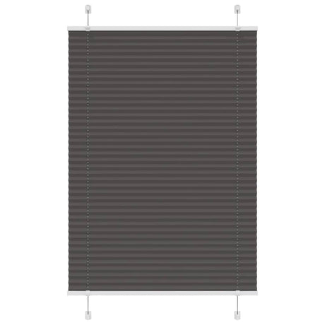 Vidaxl plissé rolgordijn 95x150 cm stofbreedte 94,4 cm polyester zwart
