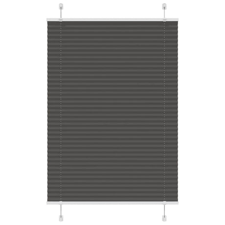 Vidaxl plissé rolgordijn 100x150 cm stofbreedte 99,4cm polyester zwart