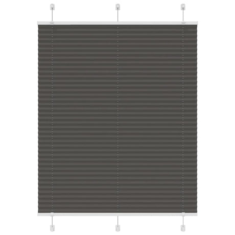 Vidaxl plissé rolgordijn 110x150cm stofbreedte 109,4cm polyester zwart
