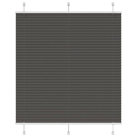 Vidaxl plissé rolgordijn 120x150cm stofbreedte 119,4cm polyester zwart
