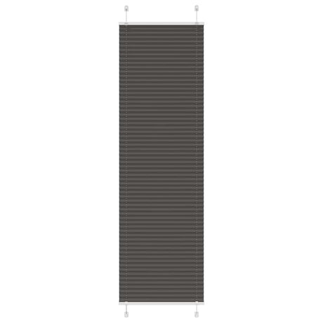 Vidaxl plissé rolgordijn 55x200 cm stofbreedte 54,4 cm polyester zwart