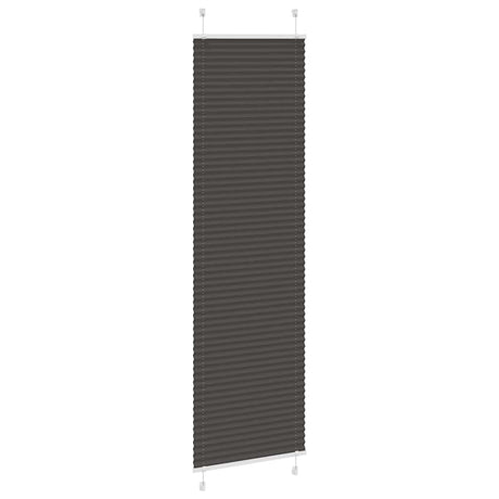 Vidaxl plissé rolgordijn 55x200 cm stofbreedte 54,4 cm polyester zwart