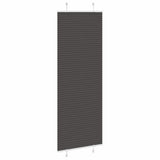 Vidaxl plissé rolgordijn 70x200 cm stofbreedte 69,4 cm polyester zwart