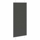Vidaxl plissé rolgordijn 85x200 cm stofbreedte 84,4 cm polyester zwart