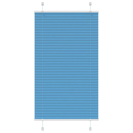 Vidaxl plissé rolgordijn 70x100 cm stofbreedte 69,4 cm polyester blauw