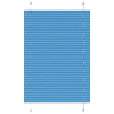 Vidaxl plissé rolgordijn 85x100 cm stofbreedte 84,4 cm polyester blauw