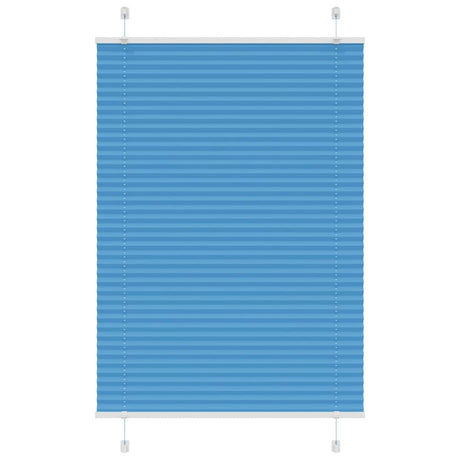 Vidaxl plissé rolgordijn 100x100 cm stofbreedte 99,4cm polyester blauw