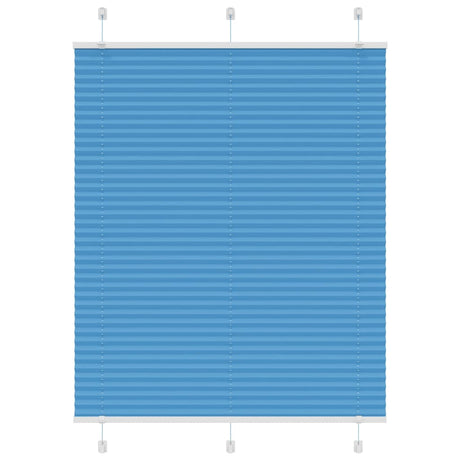 Vidaxl plissé rolgordijn 110x100cm stofbreedte 109,4cm polyester blauw