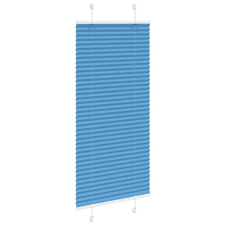 Vidaxl plissé rolgordijn 55x150 cm stofbreedte 54,4 cm polyester blauw