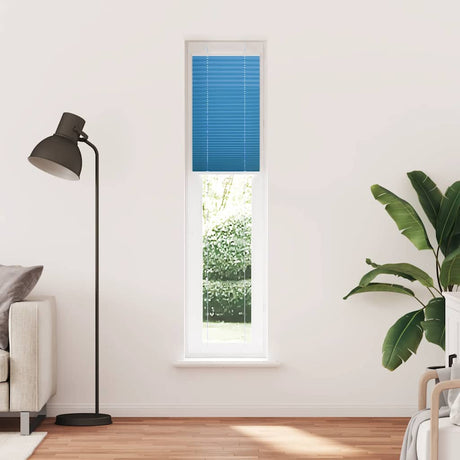Vidaxl plissé rolgordijn 40x200 cm stofbreedte 39,4 cm polyester blauw