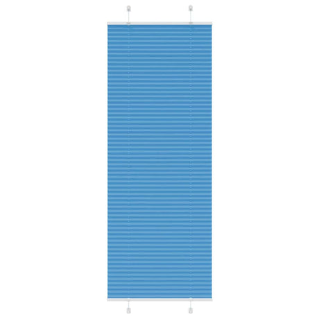 Vidaxl plissé rolgordijn 80x200 cm stofbreedte 79,4 cm polyester blauw