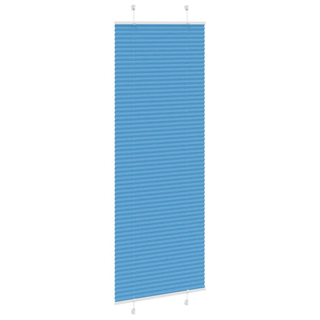 Vidaxl plissé rolgordijn 80x200 cm stofbreedte 79,4 cm polyester blauw