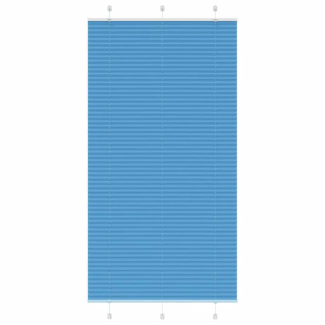 Vidaxl plissé rolgordijn 105x200cm stofbreedte 104,4cm polyester blauw