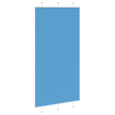 Vidaxl plissé rolgordijn 105x200cm stofbreedte 104,4cm polyester blauw