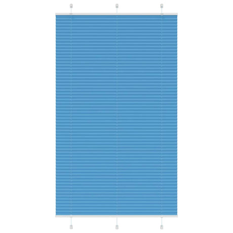 Vidaxl plissé rolgordijn 120x200cm stofbreedte 119,4cm polyester blauw