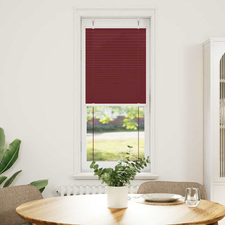 Vidaxl plissé rolgordijn 45x100 cm stofbreedte 44,4 cm bordeauxrood