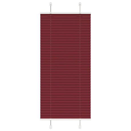 Vidaxl plissé rolgordijn 60x100 cm stofbreedte 59,4 cm bordeauxrood