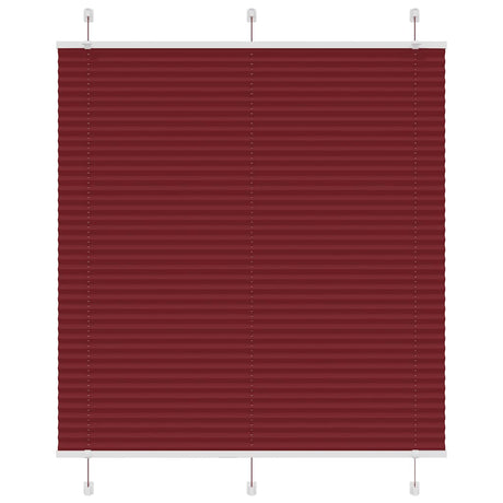 Vidaxl plissé rolgordijn 120x100cm stofbreedte 119,4cm bordeauxrood