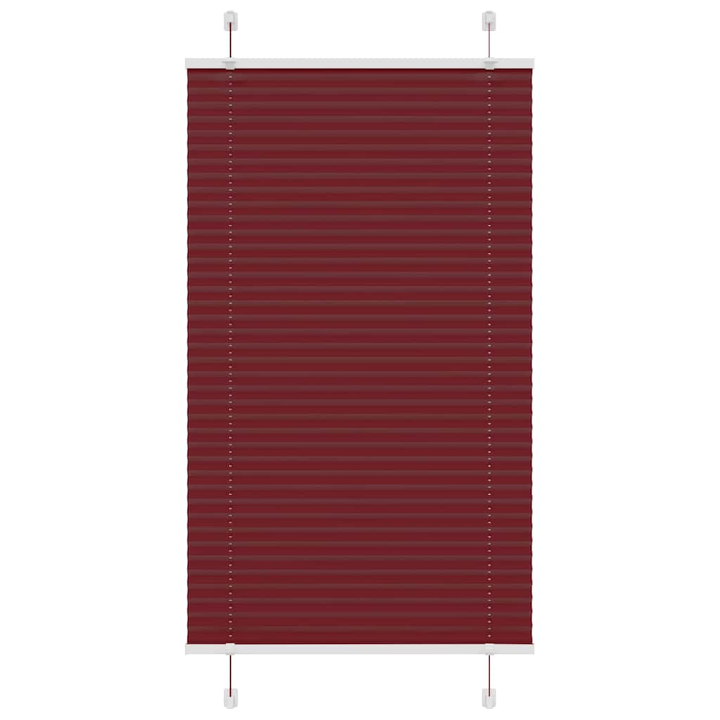 Vidaxl plissé rolgordijn 70x150 cm stofbreedte 69,4 cm bordeauxrood